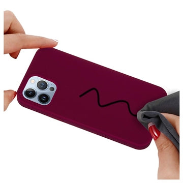 iPhone 14 Pro Liquid Silikone Cover - Vinrød