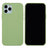 iPhone 12 Pro Max Liquid Silicone Cover - Lysegrøn