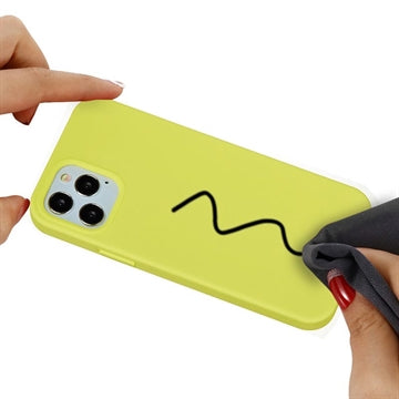 iPhone 12 Pro Max Liquid Silicone Cover - Gul