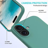 iPhone 16 Liquid Silikone Cover - Mørkegrøn