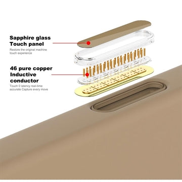 iPhone 16 Pro Max Liquid Silikone Cover - MagSafe Kompatibel - Ørken guld