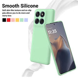Motorola Edge 70 Flydende silikone cover med håndrem - grøn
