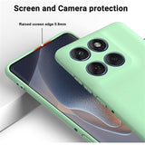 Motorola Edge 70 Flydende silikone cover med håndrem - grøn