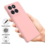 Motorola Edge 70 Flydende silikone cover med håndrem - Pink