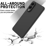 Samsung Galaxy S25 Edge Flydende silikone cover med håndrem - sort