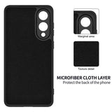 Samsung Galaxy S25 Edge Flydende silikone cover med håndrem - sort