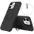 iPhone 13 Liquid Silikone Cover med Ring Holder - Sort