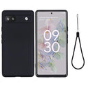 Google Pixel 6a Liquid Silikone Cover - Sort