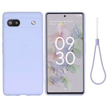 Google Pixel 6a Liquid Silikone Cover - Lilla