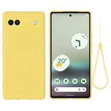 Google Pixel 6a Liquid Silikone Cover - Gul