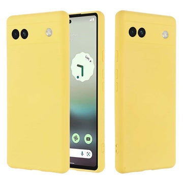 Google Pixel 6a Liquid Silikone Cover - Gul