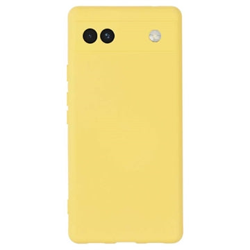 Google Pixel 6a Liquid Silikone Cover - Gul