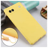 Google Pixel 6a Liquid Silikone Cover - Gul