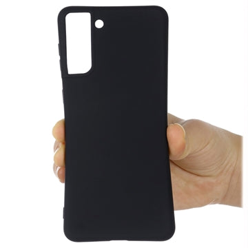 Samsung Galaxy S21 FE 5G Liquid Silikone Cover med Strop - Sort