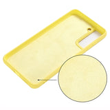 Samsung Galaxy S21 FE 5G Liquid Silikone Cover med Strop - Gul