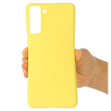 Samsung Galaxy S21 FE 5G Liquid Silikone Cover med Strop - Gul
