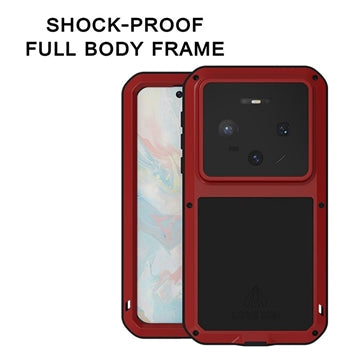 Huawei Mate 80/80 Pro Love Mei Powerful Hybrid Cover - rød