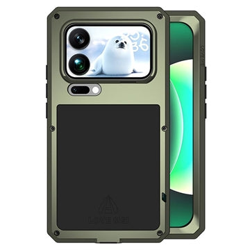 Xiaomi 17 Pro Max Love Mei Powerful Hybrid Cover - Grøn