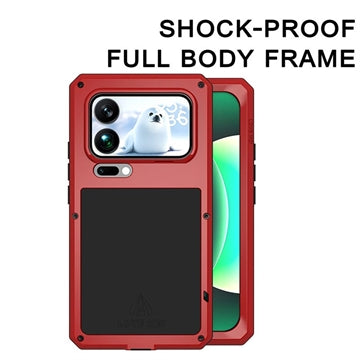 Xiaomi 17 Pro Max Love Mei Powerful Hybrid Cover - rød