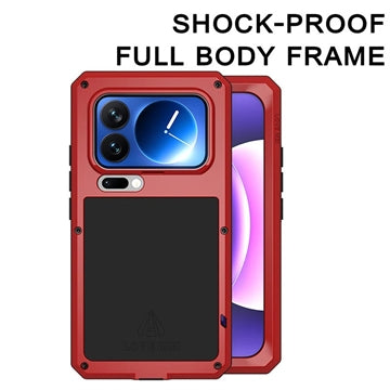 Xiaomi 17 Pro Love Mei Powerful Hybrid Cover - rød