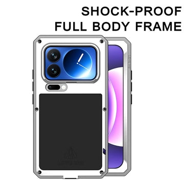 Xiaomi 17 Pro Love Mei Powerful Hybrid Cover - Sølv