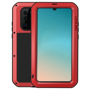 Love Mei Powerful Huawei P30 Pro Hybrid Cover - Rød
