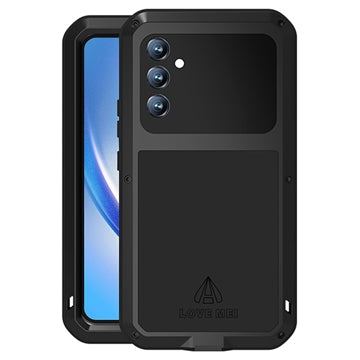 Love Mei Powerful Samsung Galaxy A34 5G Hybrid Cover - Sort