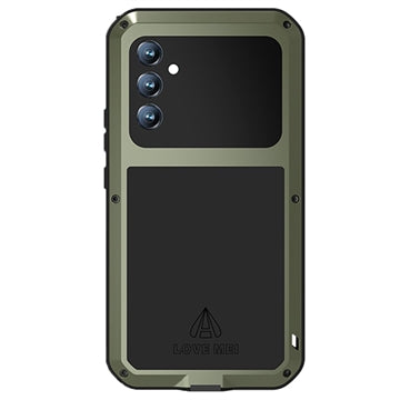 Love Mei Powerful Samsung Galaxy A34 5G Hybrid Cover - Grøn