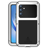 Love Mei Powerful Samsung Galaxy A34 5G Hybrid Cover - Sølv