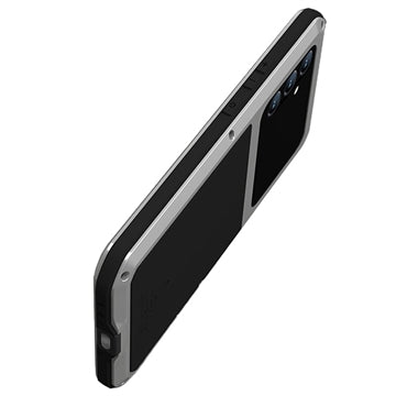 Love Mei Powerful Samsung Galaxy A34 5G Hybrid Cover - Sølv
