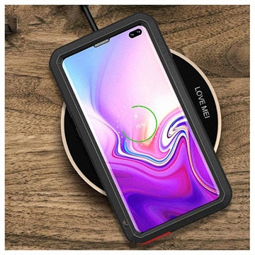 Love Mei Powerful Samsung Galaxy S10+ Hybrid Cover - Sort