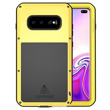 Love Mei Powerful Samsung Galaxy S10+ Hybrid Cover - Gul