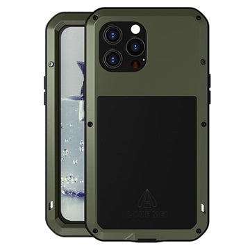 Love Mei Powerful iPhone 13 Pro Max Hybrid Cover - Grøn
