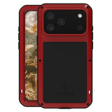 iPhone 17 Pro Max Love Mei Powerful Hybrid Cover - Rød