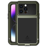 Love Mei Powerful iPhone 14 Pro Max Hybrid Cover - Grøn