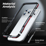 iPhone 17 Pro Luphie Safe Lock Metalkofanger - Sort