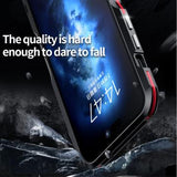 Luphie Safe Lock iPhone 15 Pro Max Metal Bumper - Sort