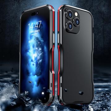 Luphie Safe Lock iPhone 15 Pro Max Metal Bumper - Sort