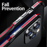 Luphie Safe Lock iPhone 15 Pro Metal Bumper - Sort