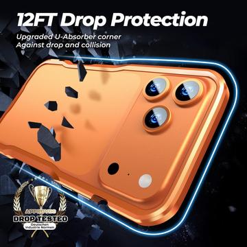 iPhone 17 Pro Max Luphie Safe Lock Metalkofanger - Orange
