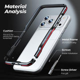 iPhone 17 Pro Max Luphie Safe Lock Metalkofanger - Sort