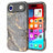 iPhone Air luksus marmor hybrid cover - sort / guld
