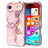 iPhone Air luksus marmor hybrid cover - Pink / Guld