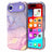 iPhone Air luksus marmor hybrid cover - Lilla / Pink