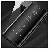 Luksus Mirror View Samsung Galaxy S9+ Flip Cover - Sort