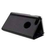 Luksus Mirror View iPhone 7/8/SE (2020)/SE (2022) Flip Cover - Sort
