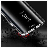 Luksus Mirror View iPhone 7/8/SE (2020)/SE (2022) Flip Cover - Sort