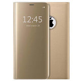 Luksus Mirror View iPhone 7/8/SE (2020)/SE (2022) Flip Cover - Guld