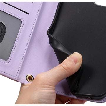 Honor 400 Pro Luksus Vatteret Pung - Lilla