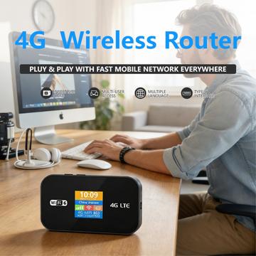 MF967P-E 4G LTE bærbar WiFi 6-router / mobilt hotspot 300 Mbps